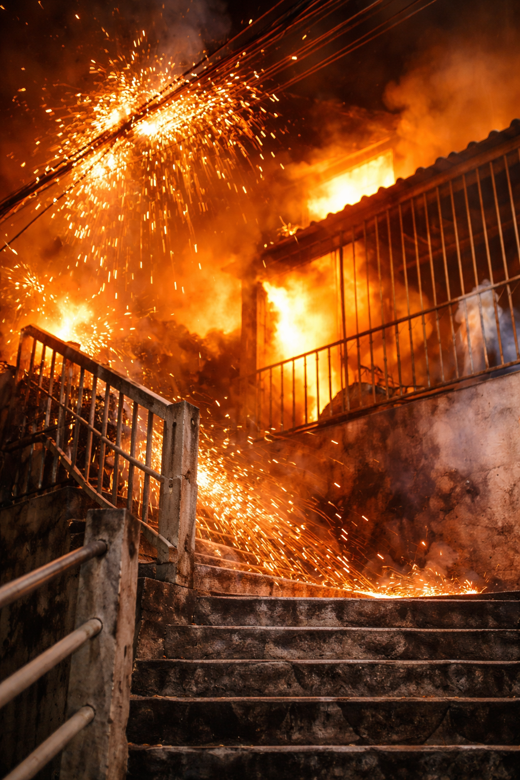 Idoso de 94 anos é resgatado por vizinhos após incêndio destruir casa em Vila Velha