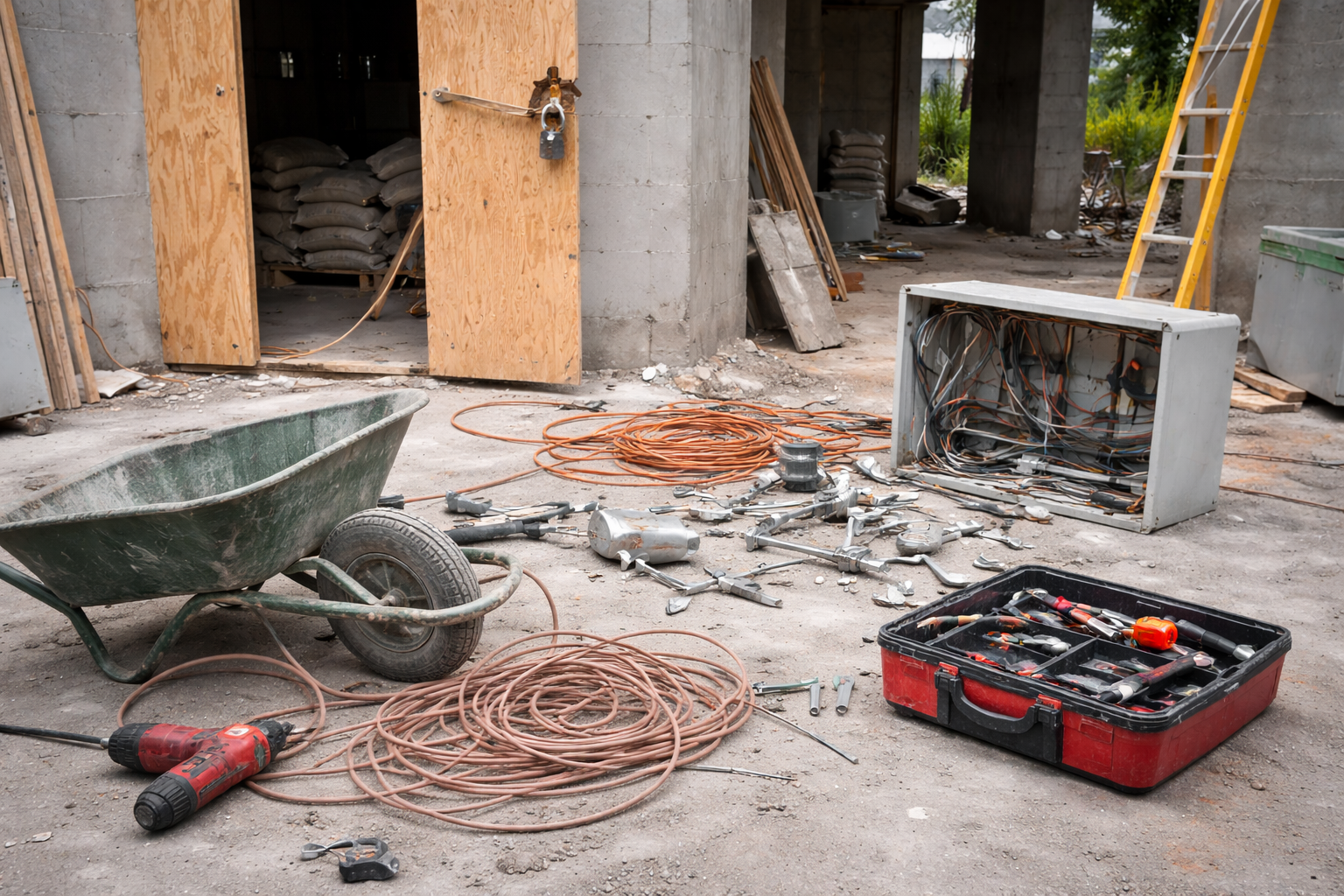 Obra é invadida e tem prejuízo de R$ 50 mil na Praia da Costa