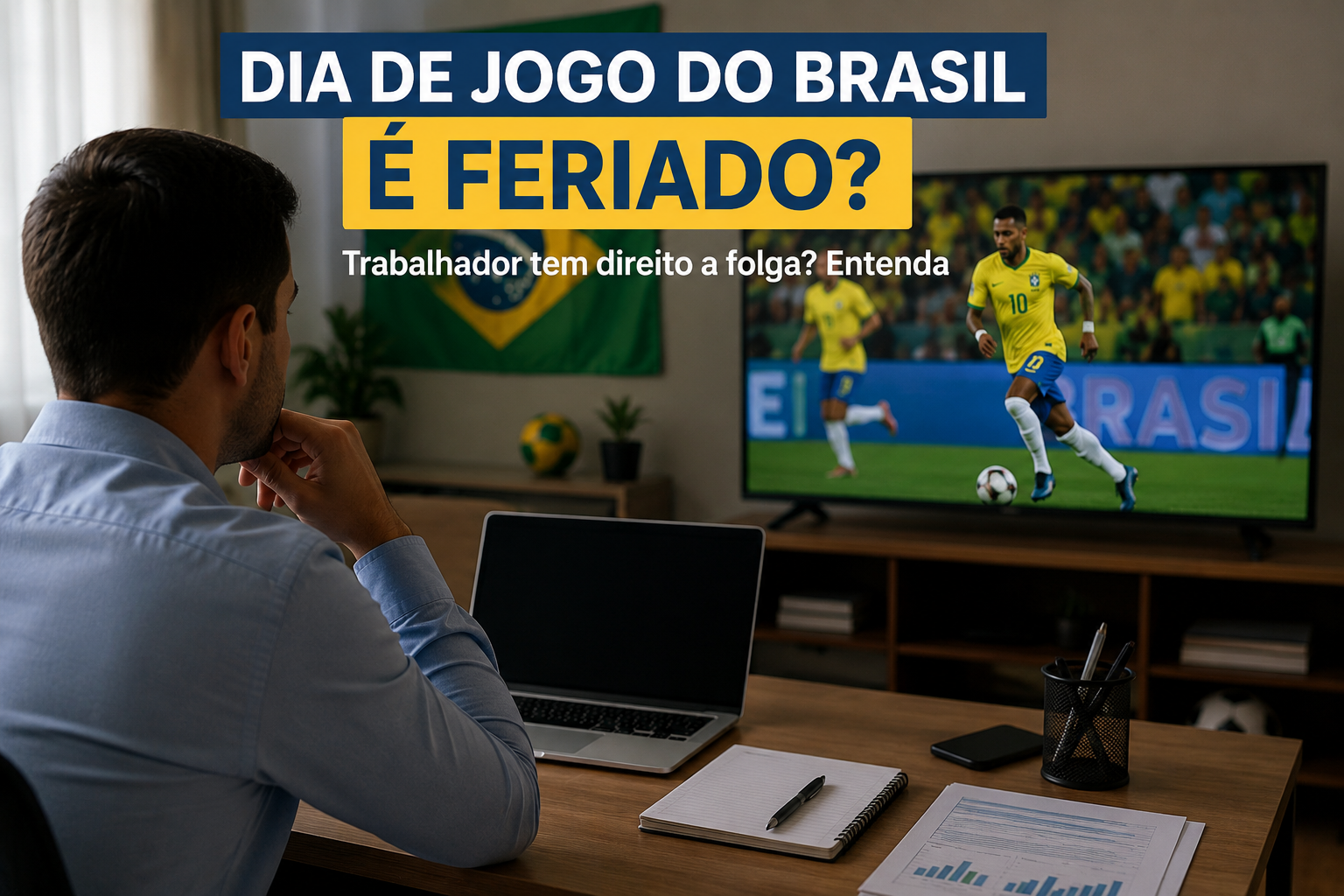 Jogo do Brasil na Copa não é feriado; veja quais são os direitos dos trabalhadores