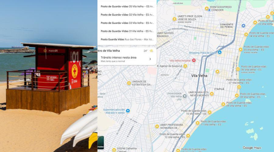 Segurança na orla: Postos de guarda-vidas de Vila Velha são integrados ao Google Maps