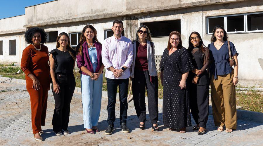 Ministério das Mulheres faz vistoria técnica nas obras da Casa da Mulher Brasileira em Vila Velha