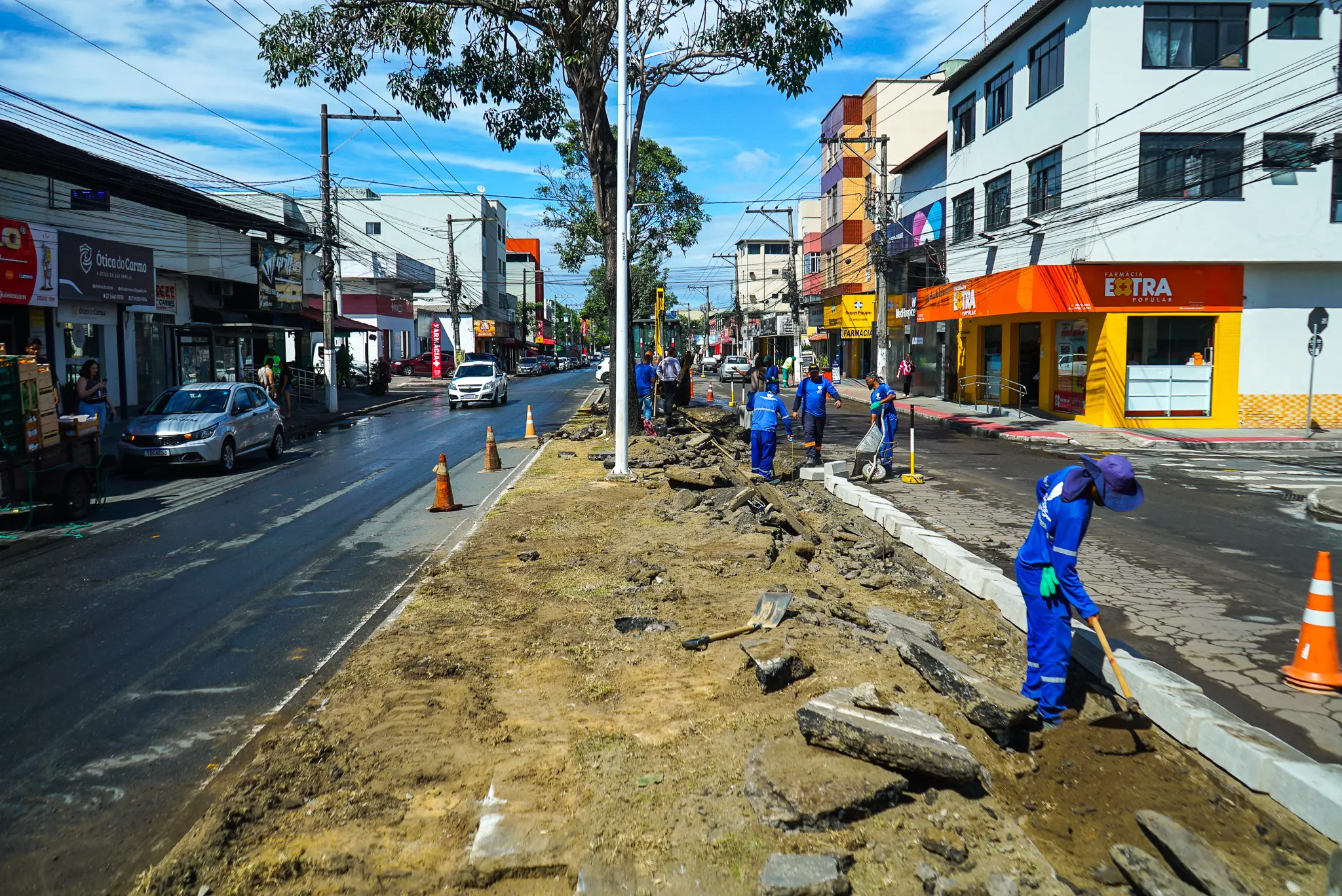 Avenida de Bairro de Fátima, na Serra, passa por revitalização; veja o que vai mudar